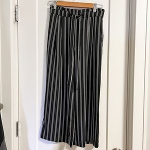 Striped Wide Leg Trouser Pants